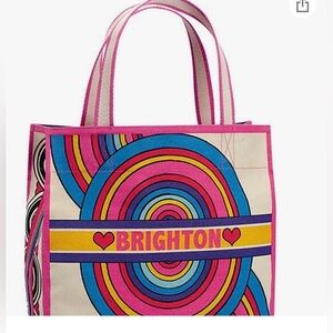 Brighton Pink and Blue Graphic Tote